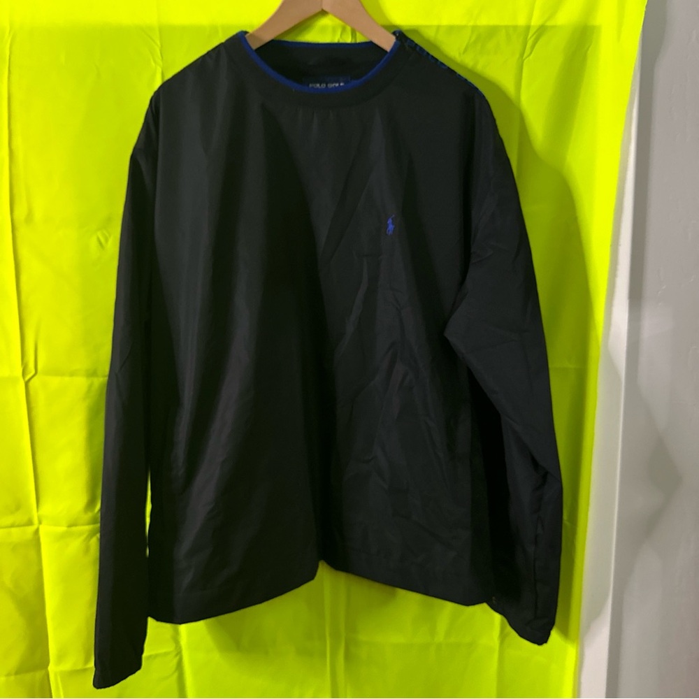 Ralph Lauren Pullover Jacket Mens Medium RL Polo Golf Mesh Lined Zip Windbreaker